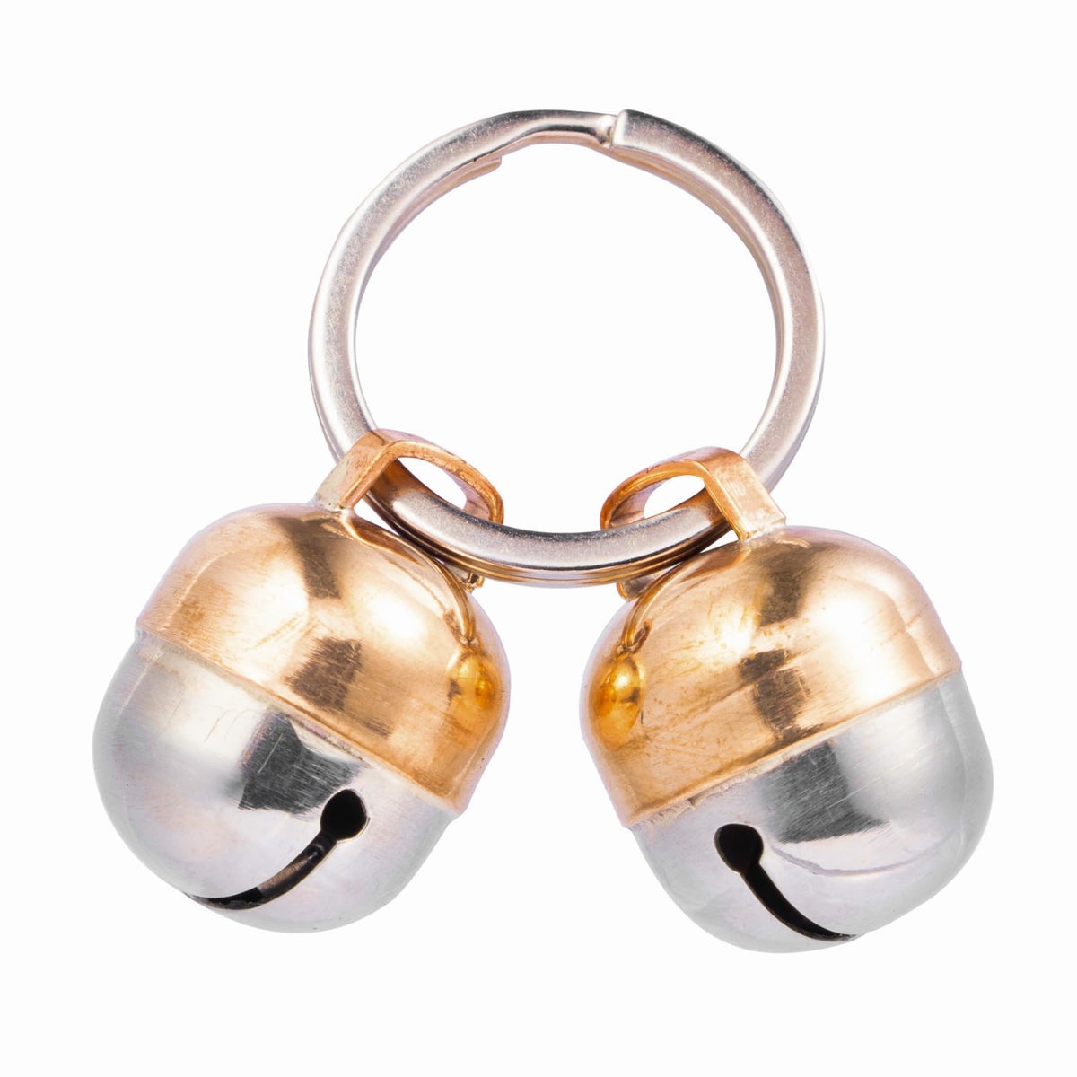 Beau's Bells 2 Extra Loud copper bell close-up showing handmade craftsmanship and bright ring.