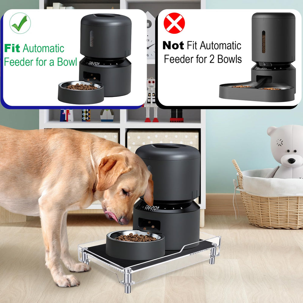 Beautyflier-black-pet-feeder-stand blends with home decor while elevating bowls
