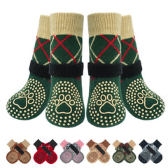 BEAUTYZOO 6PCS dog socks pack keeps paws protected and floors clean during daily play