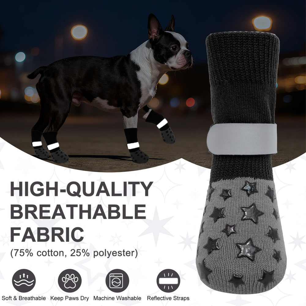 BEAUTYZOO adjustable reflective straps keep socks secure during active play.