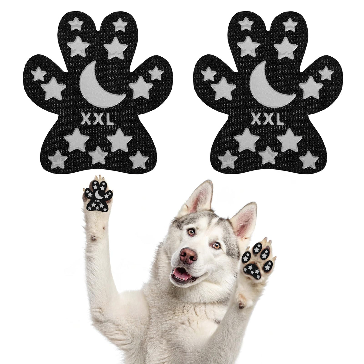 BEAUTYZOO anti-slip paw pads with traction grip for confident indoor walking