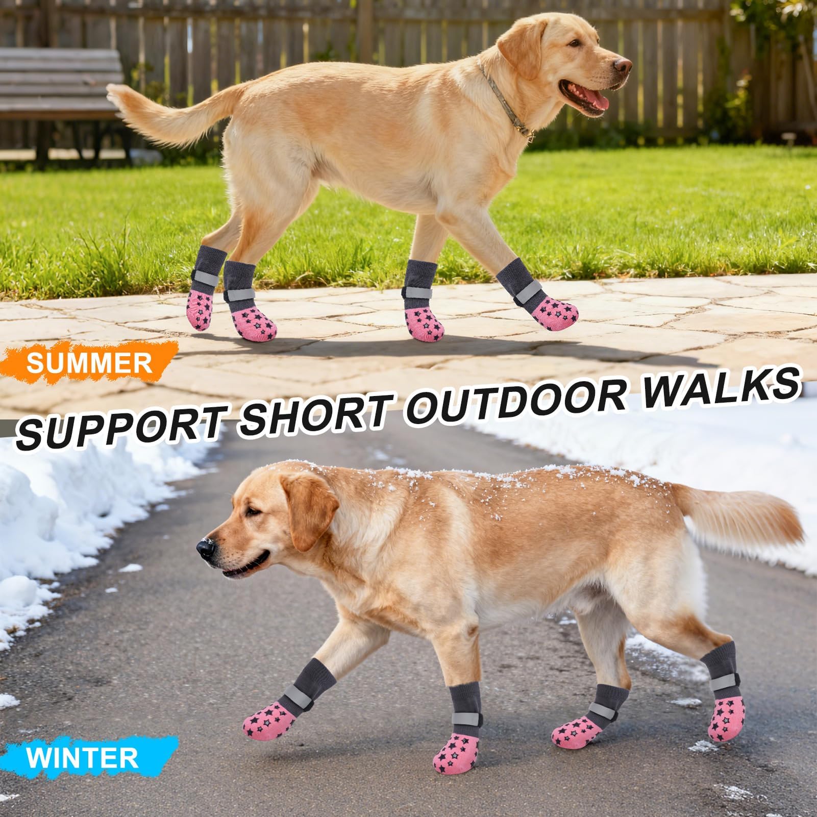 BEAUTYZOO grip socks on hardwood floors help prevent slips during indoor activities.
