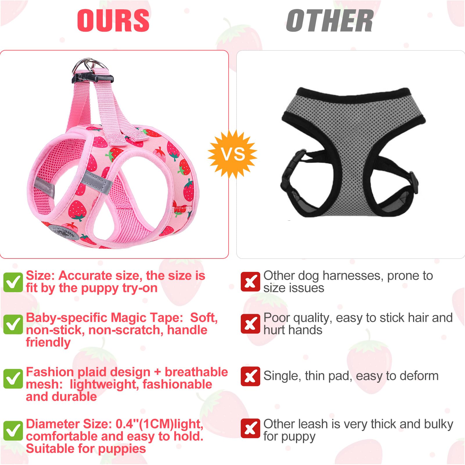 BEAUTYZOO arnes-sin-tirones: diseño sin tirones para control suave