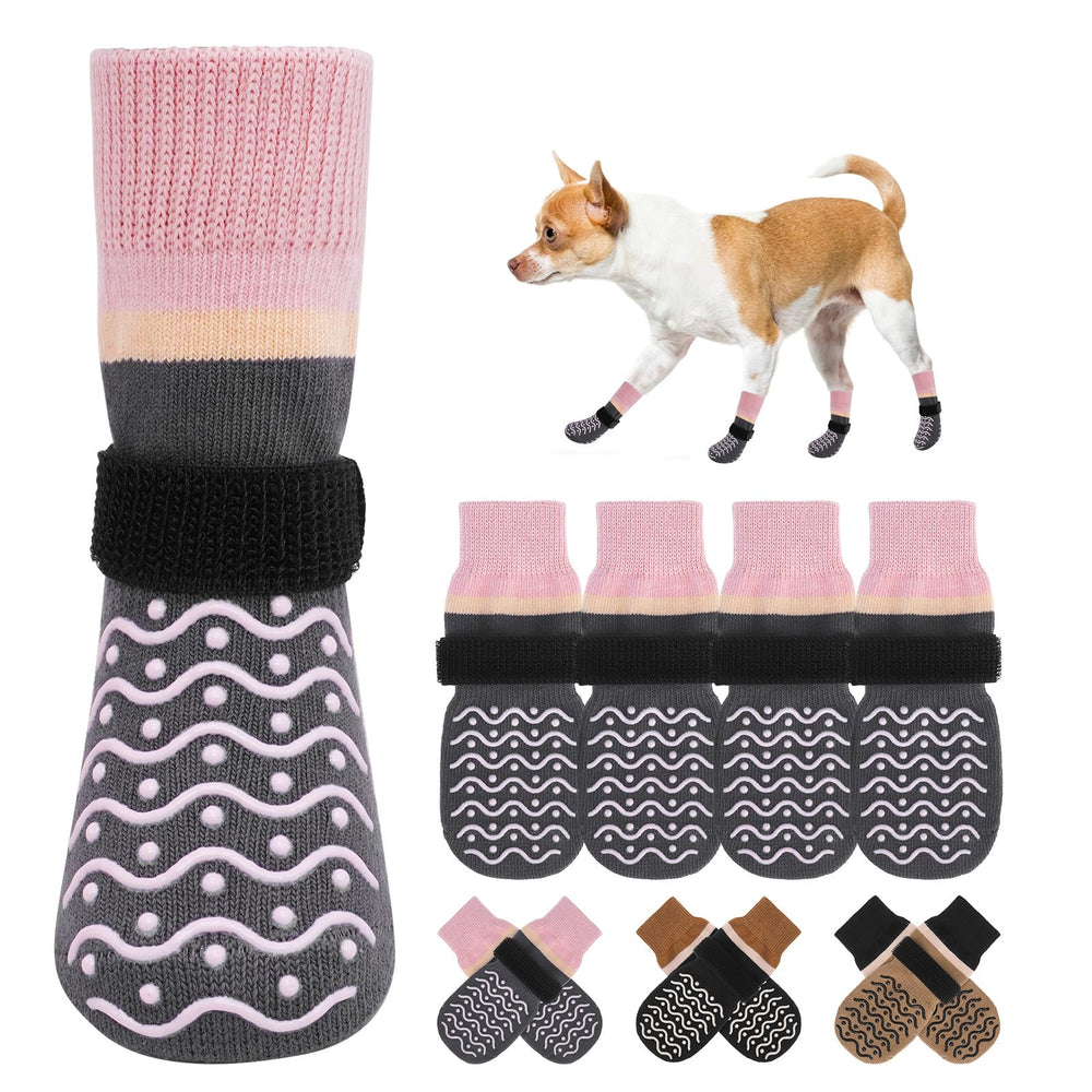BEAUTYZOO calcetines para perro con agarre antideslizante para suelos duros