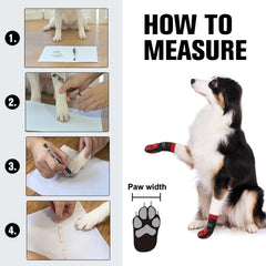 BEAUTYZOO calcetines para perros con ajuste elástico en la abertura para mayor sujeción.