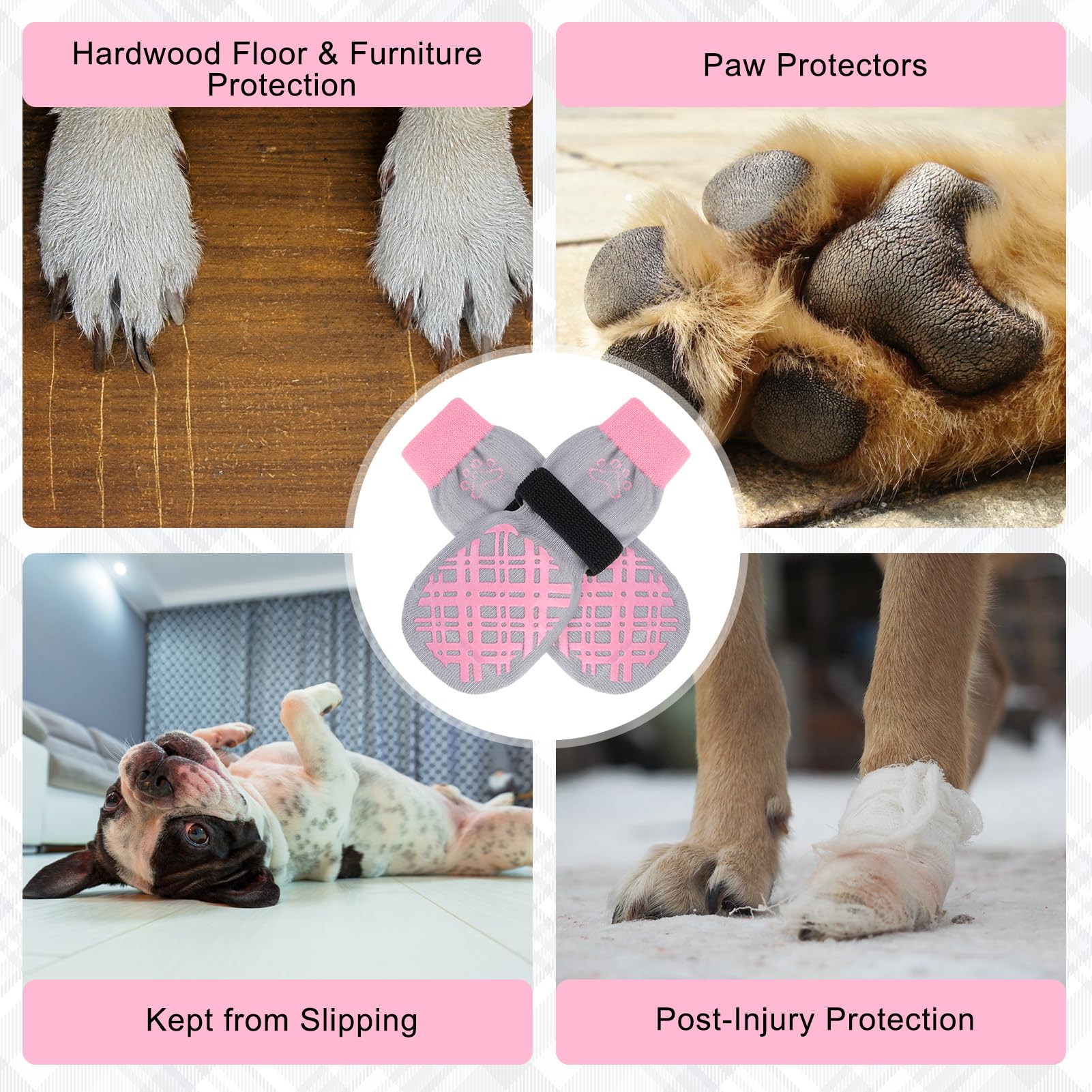 BEAUTYZOO calcetines para perros en uso interior, comodidad y protección de suelos