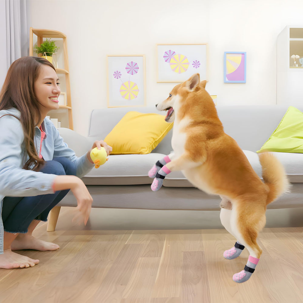 BEAUTYZOO calcetines para perros diseño práctico y elegante para paseos y casa