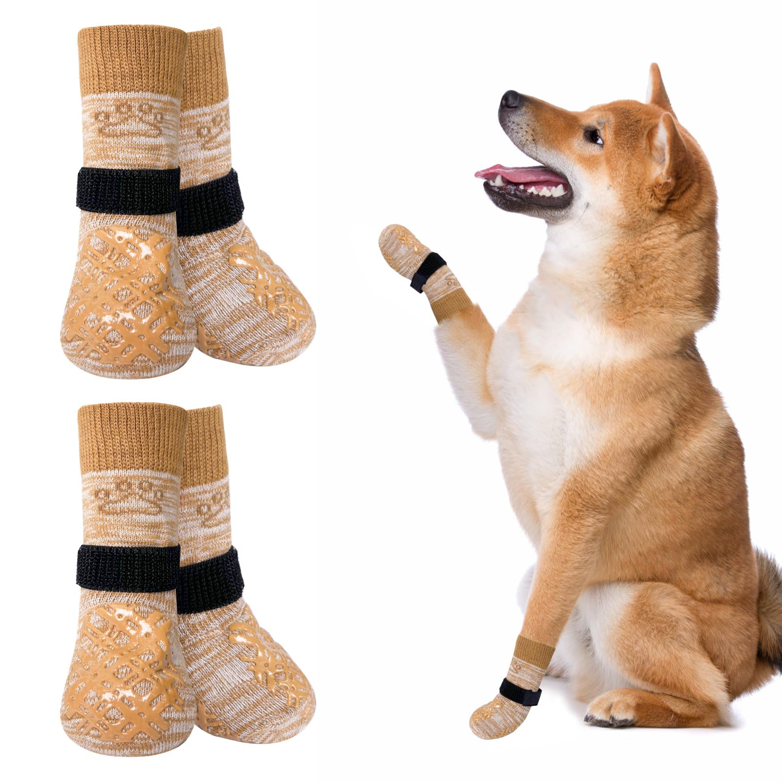 BEAUTYZOO calcetines para perros evitan lamer patitas y ofrecen comodidad