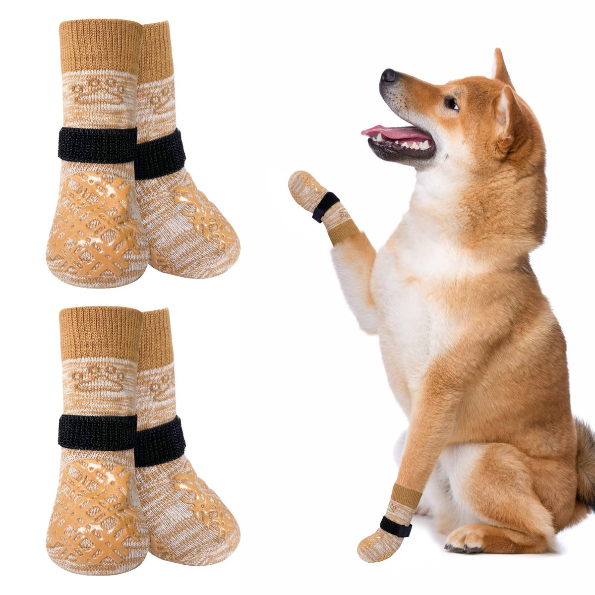 BEAUTYZOO calcetines para perros evitan lamer patitas y ofrecen comodidad