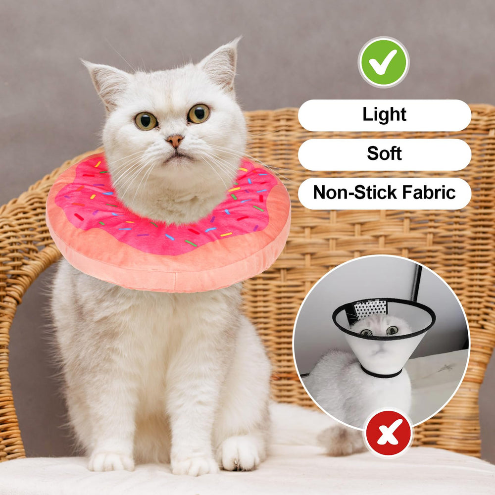 BEAUTYZOO cat cone collar compact-fit stays securely in place.