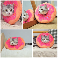 BEAUTYZOO cat cone collar pillow-donut supports resting and gentle protection.