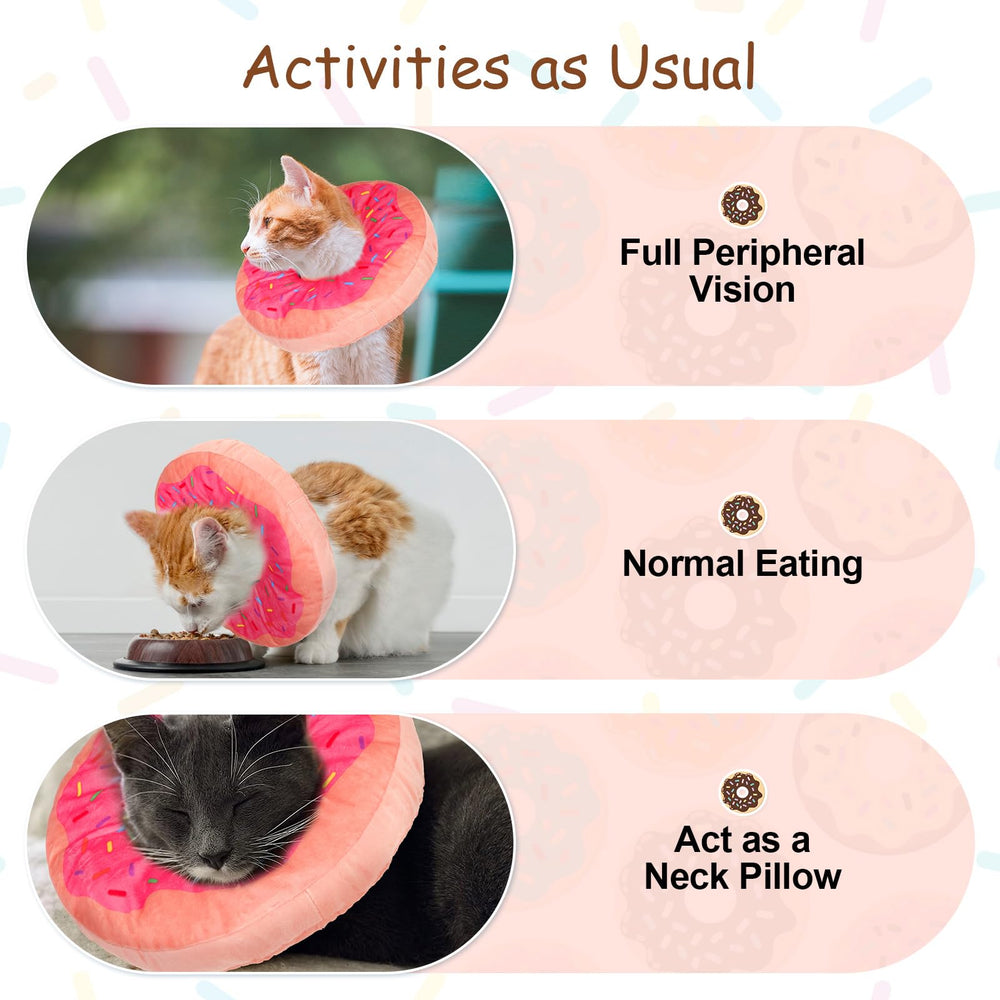 BEAUTYZOO cat cone collar soft-material feels lightweight and skin-friendly.