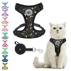 BEAUTYZOO cat harness vest wear for comfortable daily walks.