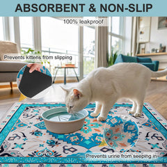 BEAUTYZOO Cat Litter Mat waterproof back shows liquid protection for floors