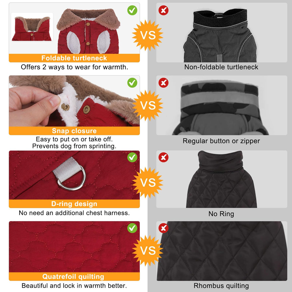 BEAUTYZOO size-guide-measurements image advises correct fit for safer, comfortable dogwear.