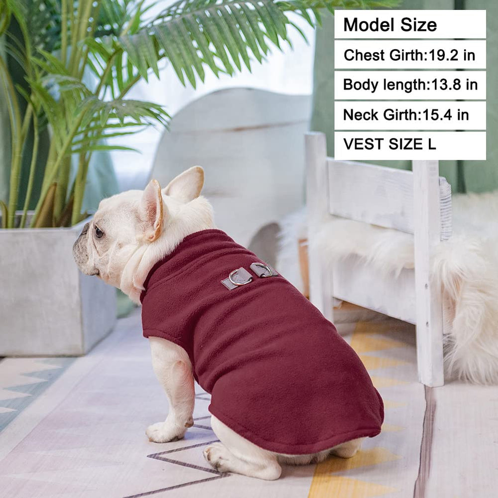 BEAUTYZOO dog fleece vest color variants showcase vibrant styles for daily wear.