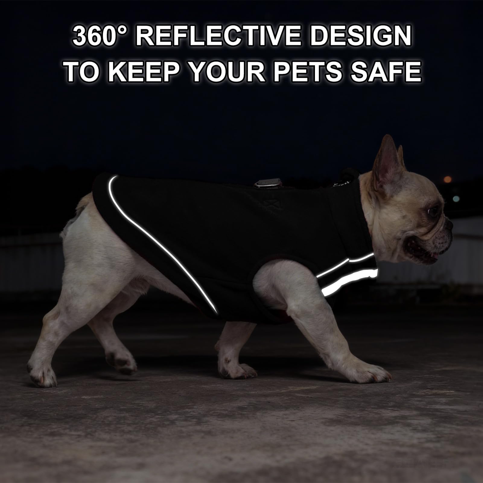 BEAUTYZOO dog fleece vest is machine washable for easy care.