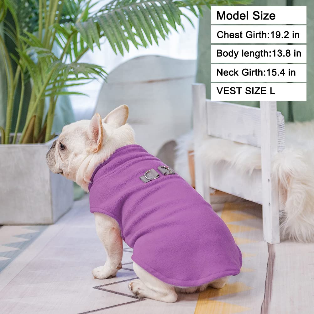 BEAUTYZOO Dog Fleece Vest washable material for easy cleaning.