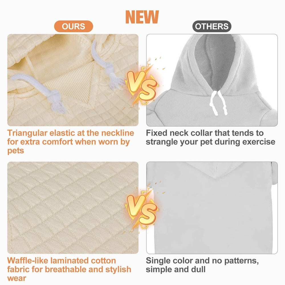 BEAUTYZOO dog hoodie belly cut improves potty breaks while keeping warmth without bulk