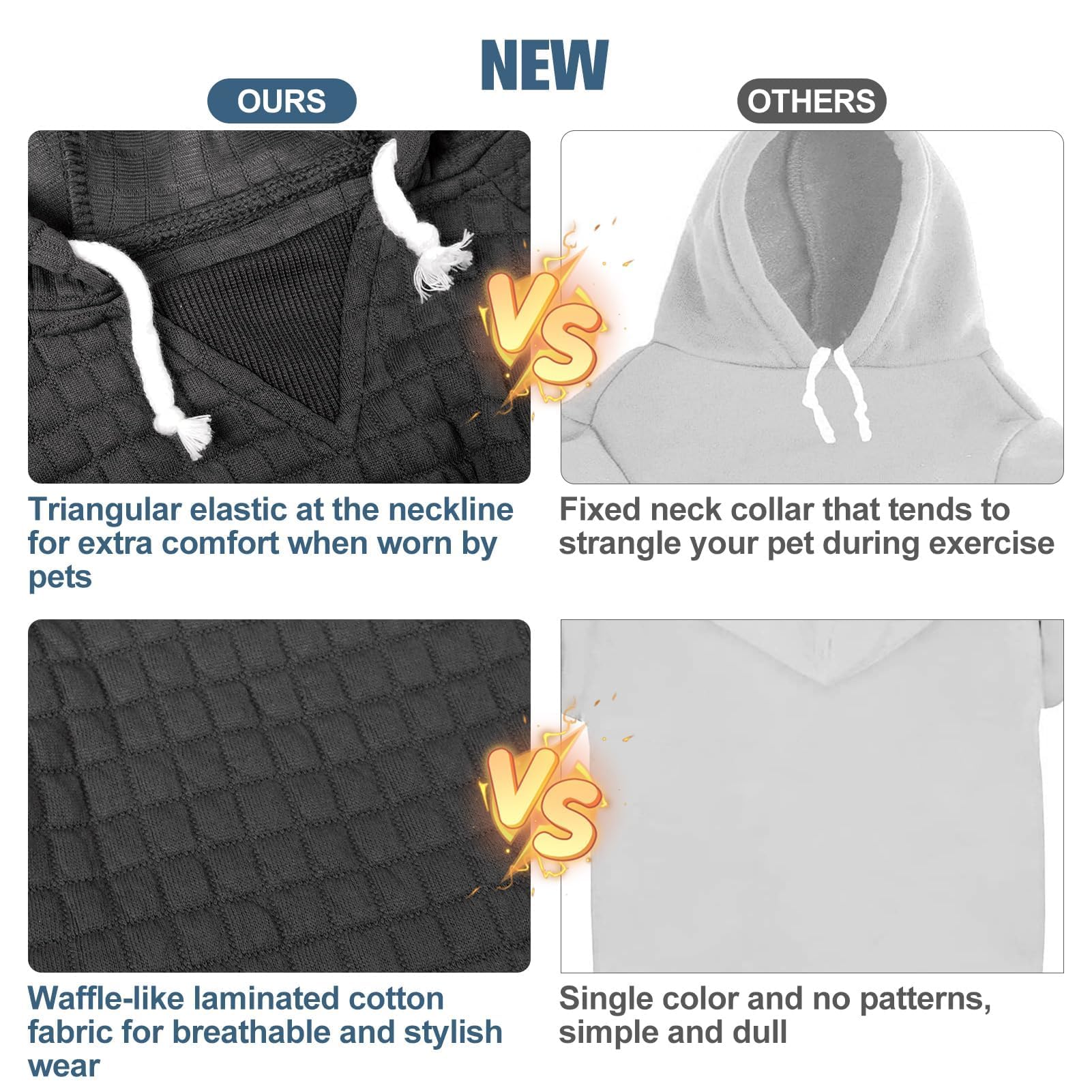 BEAUTYZOO Dog Hoodie color varieties for easy outfit coordination.