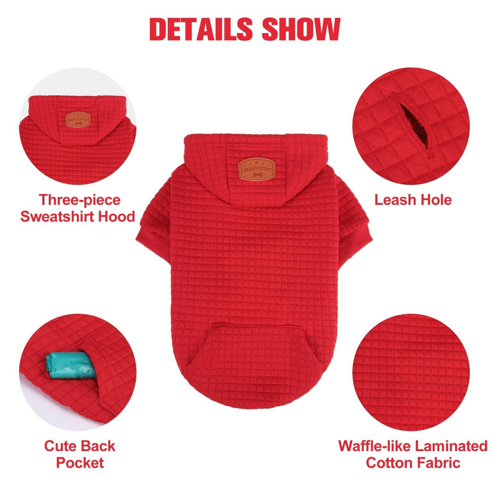 BEAUTYZOO hoodie features a mini pocket for snacks or small toys during outings.
