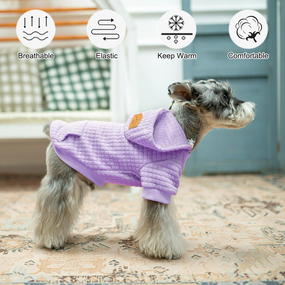 BEAUTYZOO dog hoodie purple XL care-wash guidance for easy maintenance