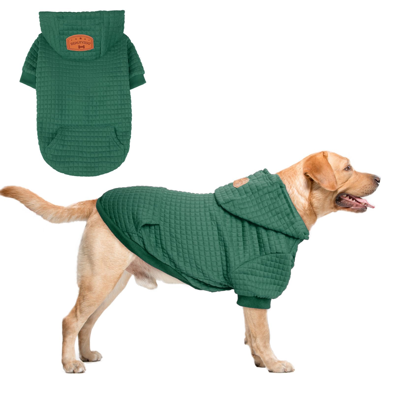 Beautyzoo dog hoodie small black for warm, comfy daily wear and easy potty breaks.