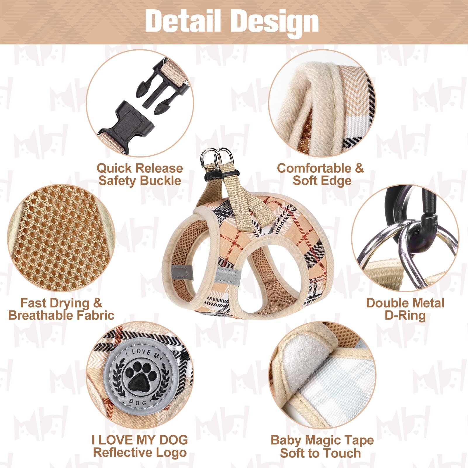 BEAUTYZOO Dog leash with padded handle reduces hand fatigue during walks.
