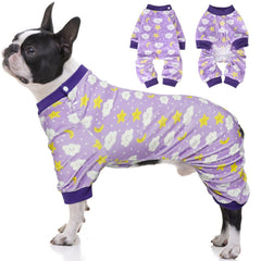 BEAUTYZOO dog pajamas medium back length 12in for a comfy, secure lounge fit.