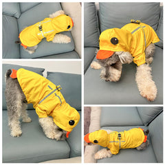 BEAUTYZOO harness-built-in raincoat allows leash use without extra collars.