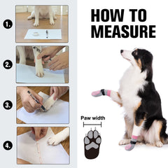 BEAUTYZOO dog socks in a 6-pack for continuous paw protection