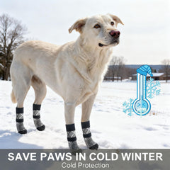 BEAUTYZOO dog socks show adjustable ankle band for secure fit during play.