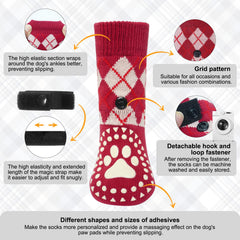 BEAUTYZOO adjustable-fit socks with detachable straps stay secure during activity.