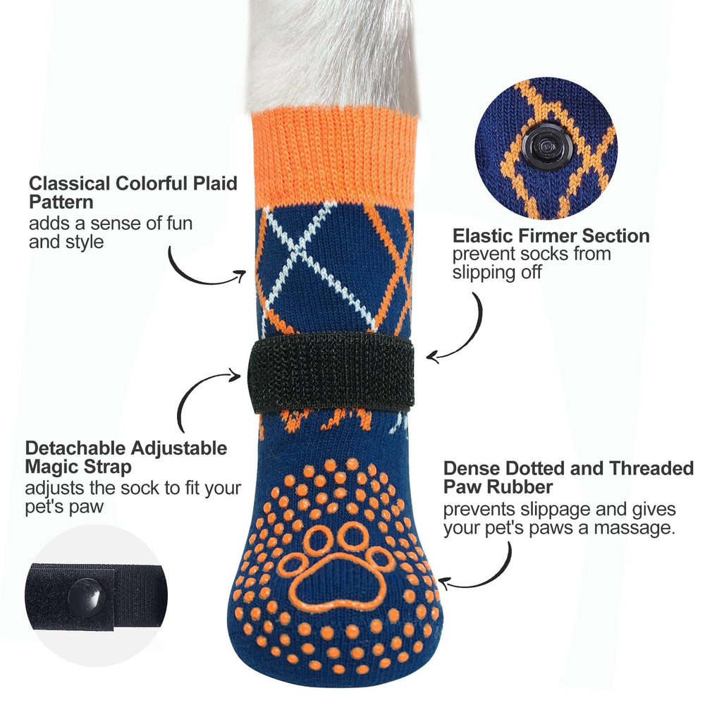 BEAUTYZOO dog socks breathable cotton-poly blend keeps paws cool