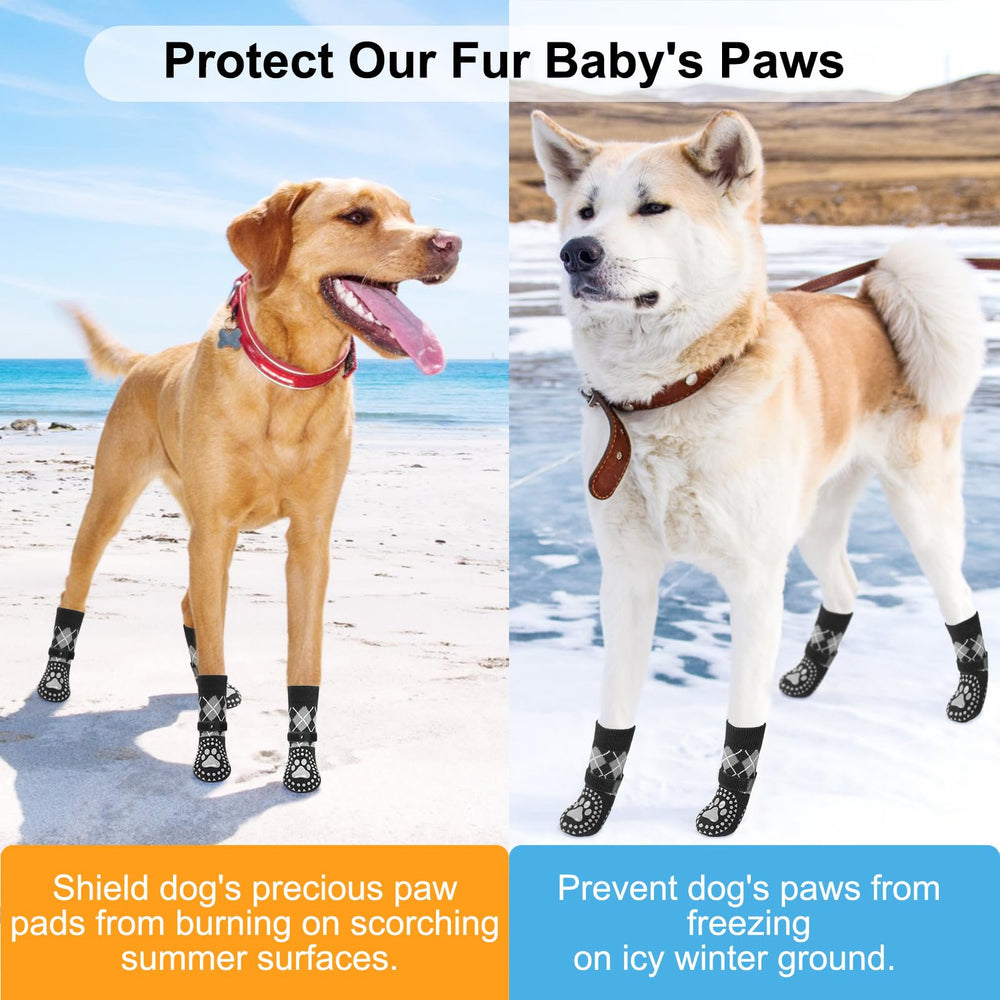 BEAUTYZOO dog socks breathable fabric emphasizes comfort and paw warmth.