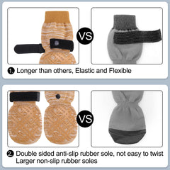 BEAUTYZOO breathable-knit dog socks keep paws comfortable during walks.