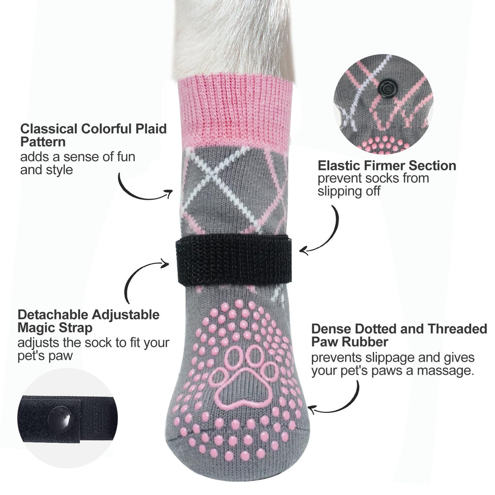 BEAUTYZOO dog socks breathable materials support comfortable wear for active dogs.