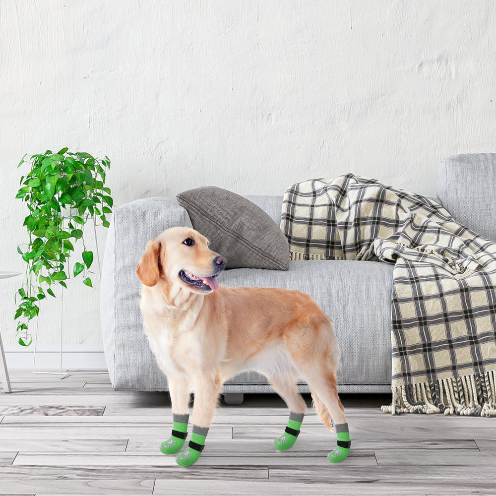 BEAUTYZOO dog socks plaid pattern adds cute style for daily wear.