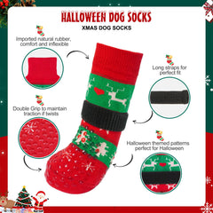 BEAUTYZOO dog socks comfort-fit design shown on paw, breathable fabric for cozy wear.