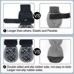 BEAUTYZOO dog socks double-sided grip reduces slipping