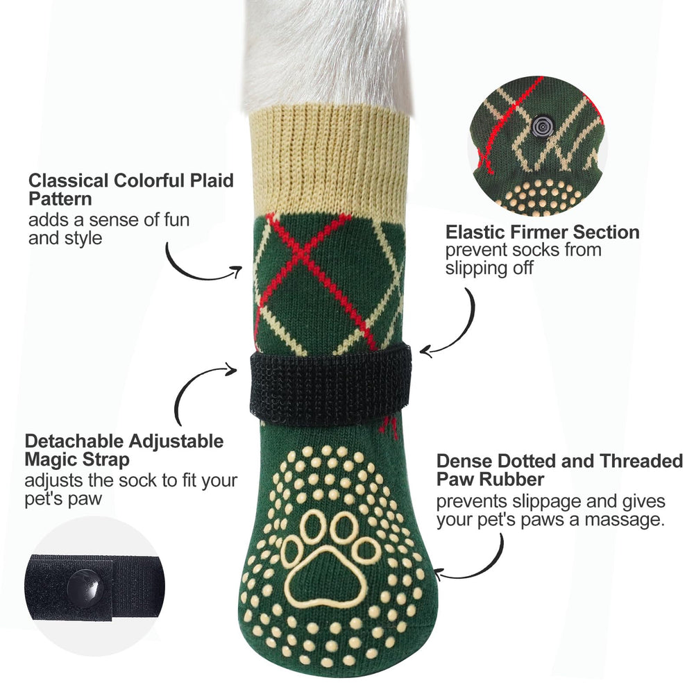 BEAUTYZOO dog socks durable washable construction withstands repetition and washing