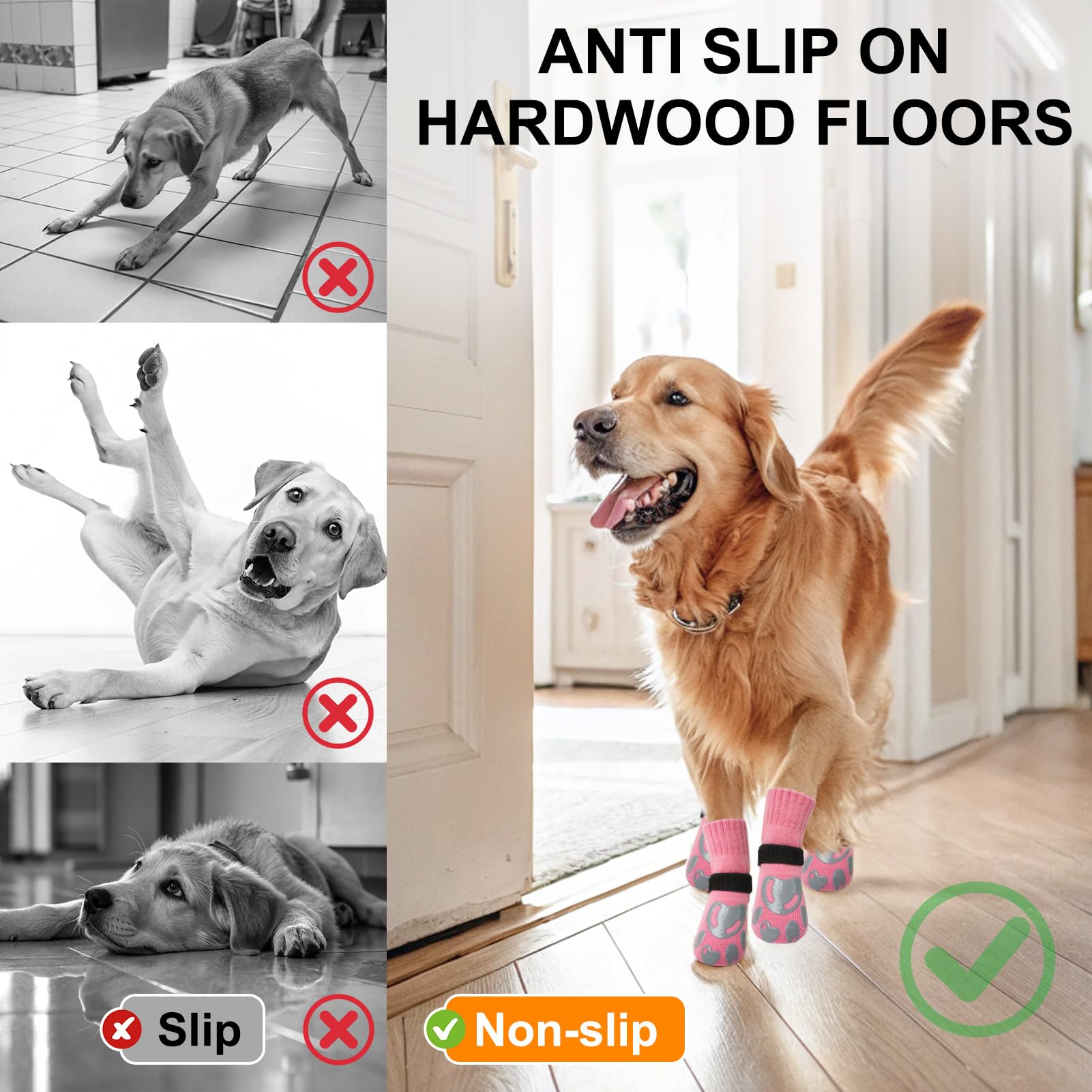 BEAUTYZOO all-season paw protection for hot pavement and icy ground.