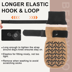 BEAUTYZOO dog socks suitable for indoor and outdoor use to protect paws