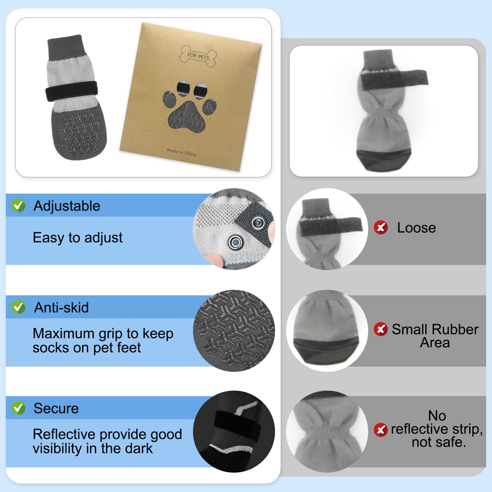 BEAUTYZOO non-slip silicone grip socks enhance hardwood-floor traction