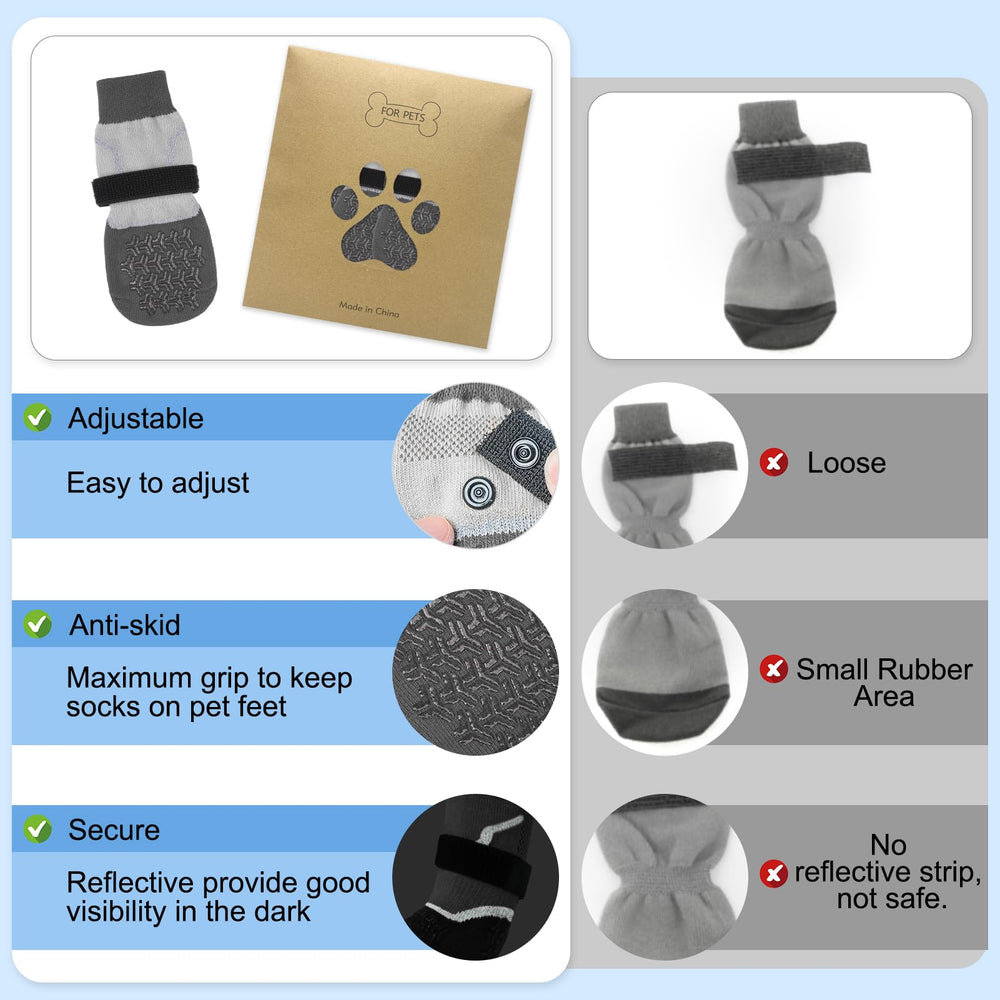 BEAUTYZOO non-slip silicone grip socks enhance hardwood-floor traction
