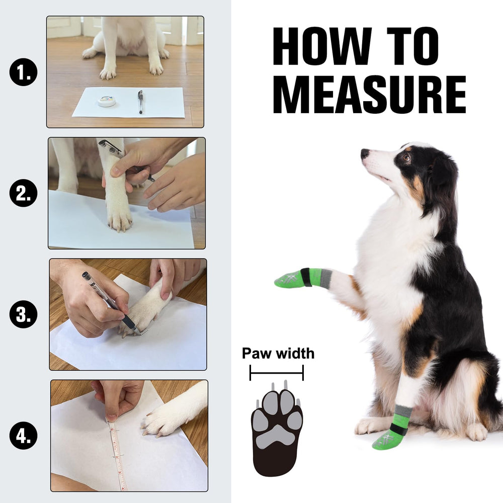 BEAUTYZOO dog socks six-pack packaging for long-term use and replacement.