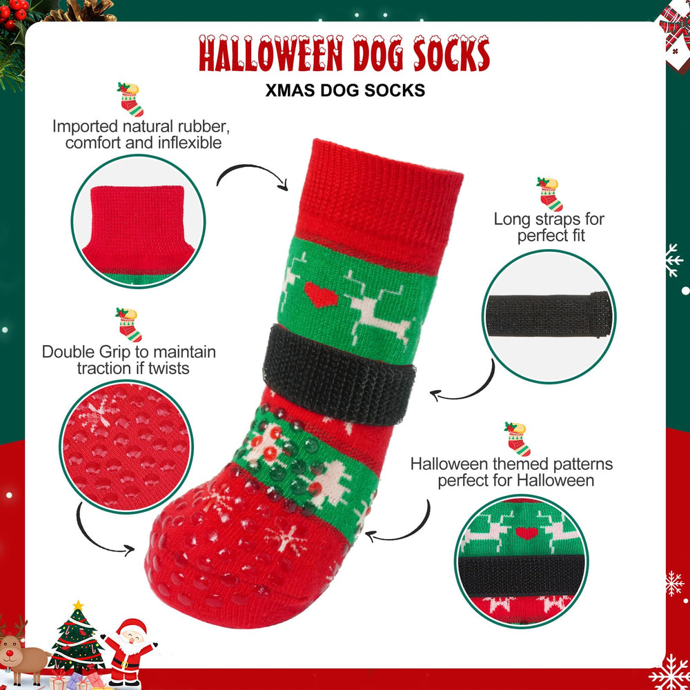 BEAUTYZOO dog socks paw-cover showcases soft material for comfortable wear.