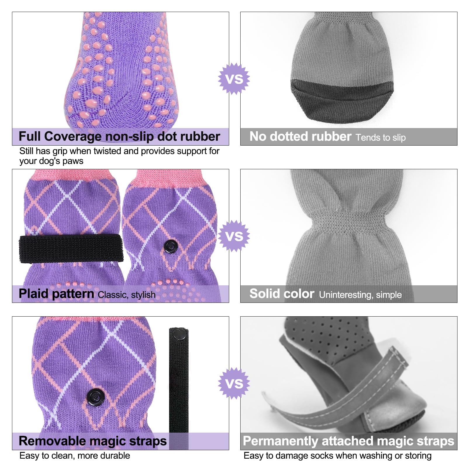 BEAUTYZOO paw-protection socks reduce floor scratches and paw licking indoors.