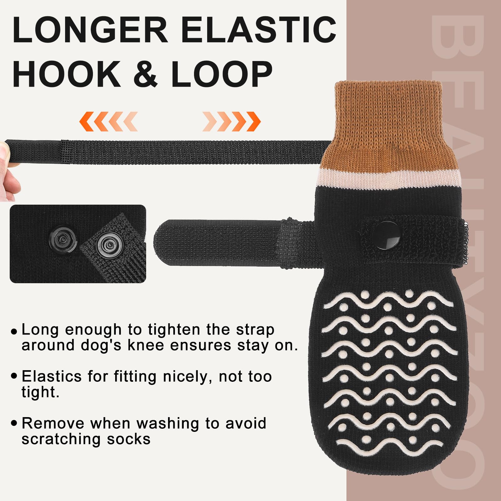 BEAUTYZOO socks provide support for senior dogs and mobility