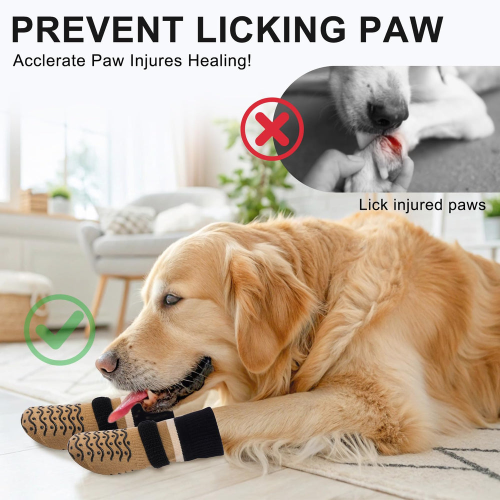 BEAUTYZOO dog socks size options help secure a perfect fit for any dog